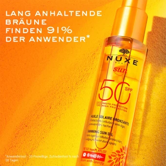 NUXE Sun Huile Solaire Brozante SPF 50 150 Ml 4 NUXE Sun Huile Solaire Brozante SPF 50 150 Ml – Bild 2