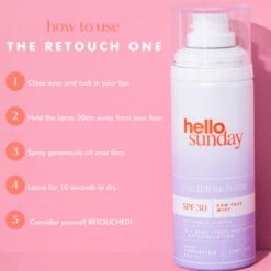 Hello Sunday The Retouch One Face Mist SPF 30 75 Ml 10 Hello Sunday The Retouch One Face Mist SPF 30 75 Ml -Parfumwelt 2564734 hello sunday the retouch one Face mist SPF 30 75 ml.71f399dd