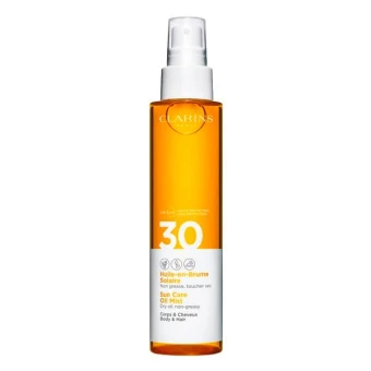 CLARINS Huile-en-Brume Solaire Corps & Cheveux UVB/UVA 30 150 Ml 3 CLARINS Huile-en-Brume Solaire Corps & Cheveux UVB/UVA 30 150 Ml